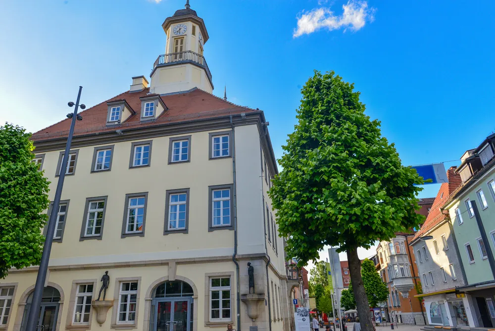 Historisches Rathaus in der Innenstadt von Tuttlingen